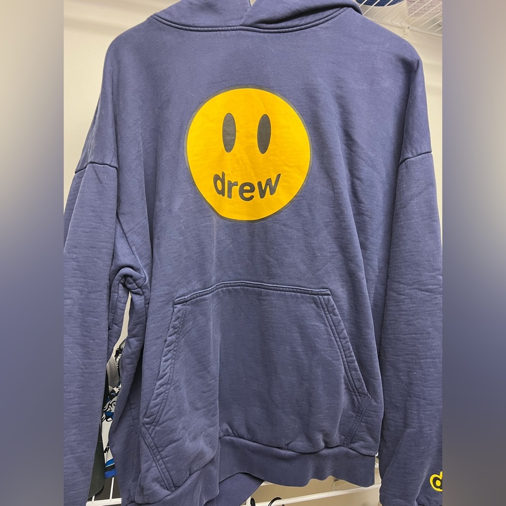Drew house hoodie blue color